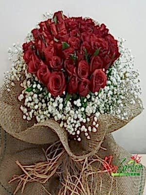 41 Adet Kırmızı Gül Buketi
