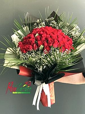 İthal Kırmızı Gül Buketi