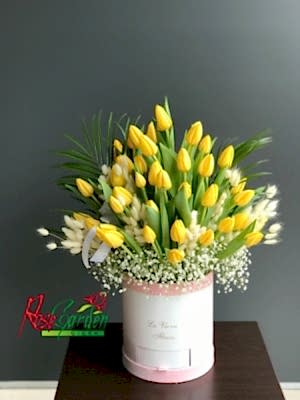 Sarı Lale Aranjmanı