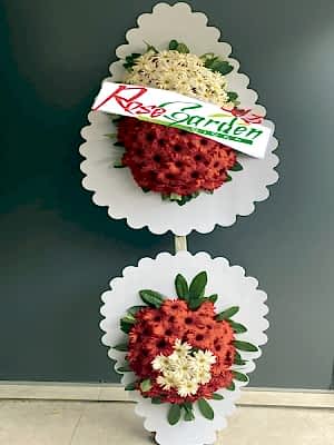 Kırmızı & Beyaz Çelenk